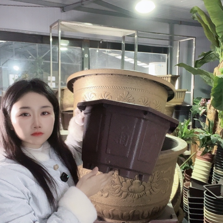 紫砂色八角40个有孔