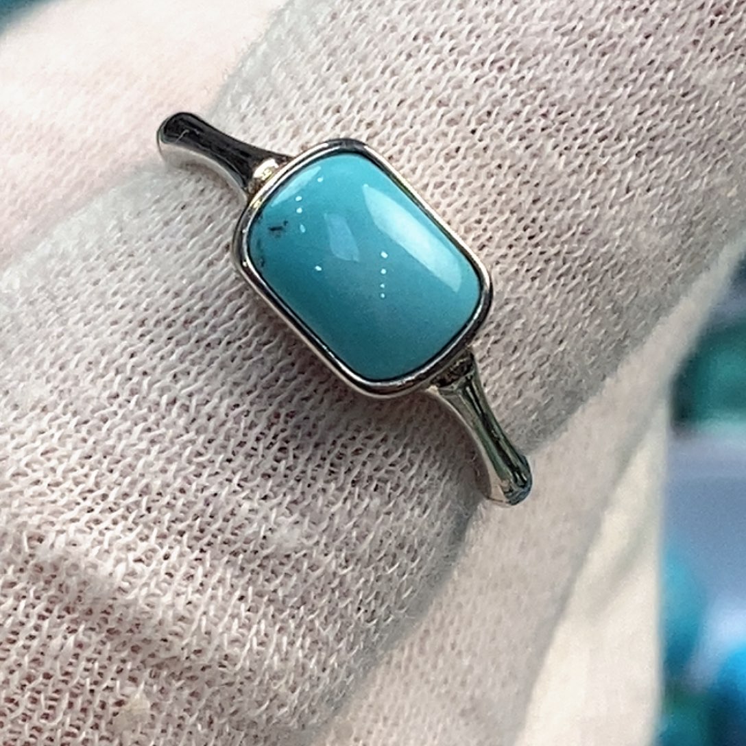 绿松石银S925镶嵌珠宝奇石