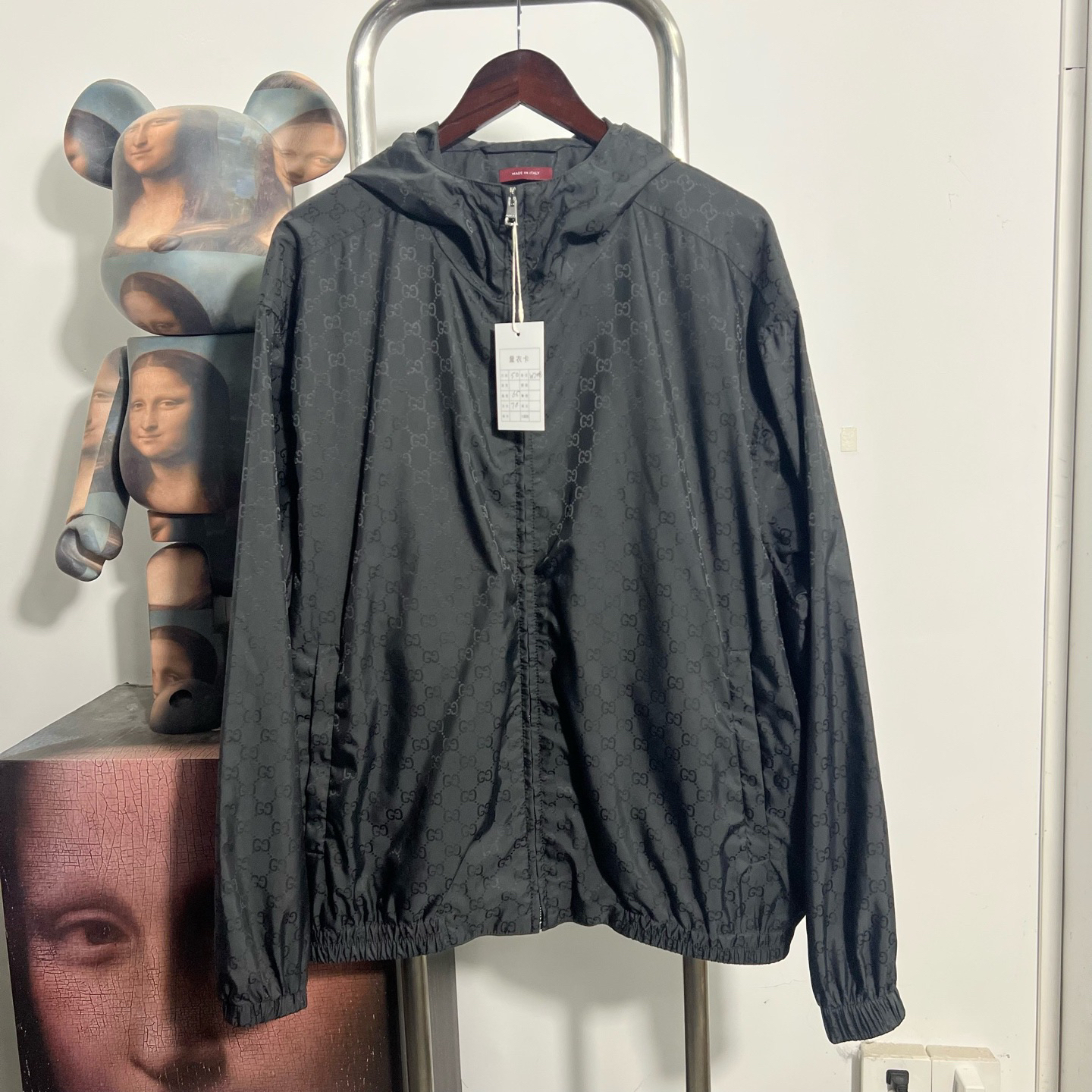 99新 GUCCI/古驰 新款满印冲锋衣 w2008 50 衣长70 胸围65