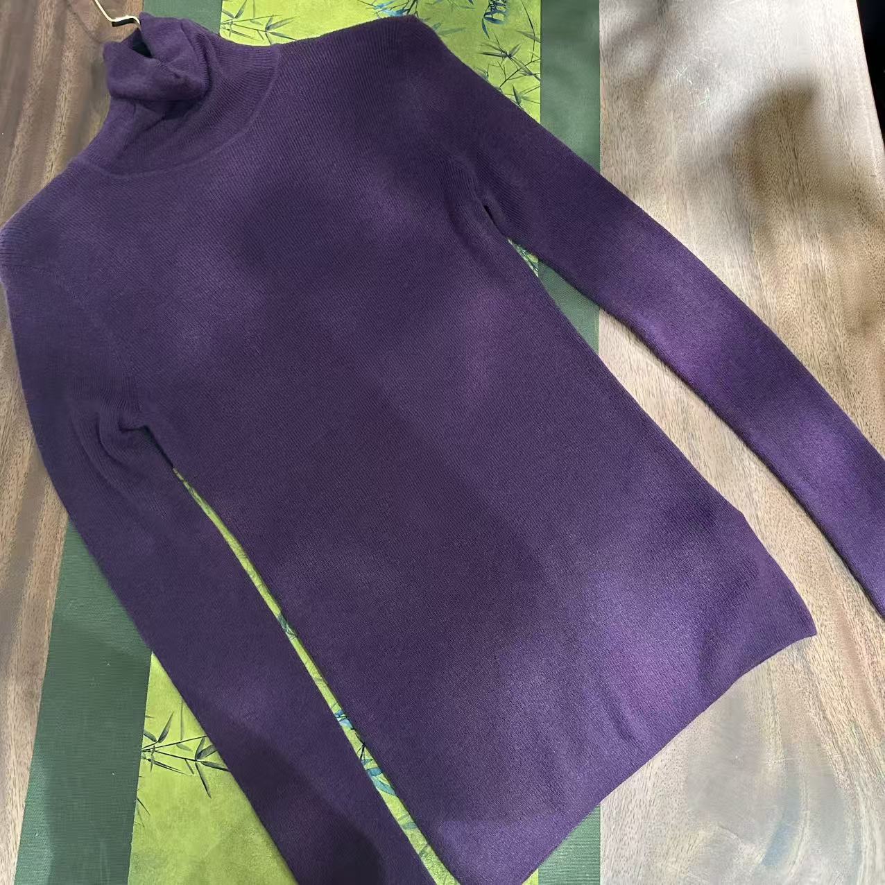 羊毛针织长袖厚款打底衫 25001