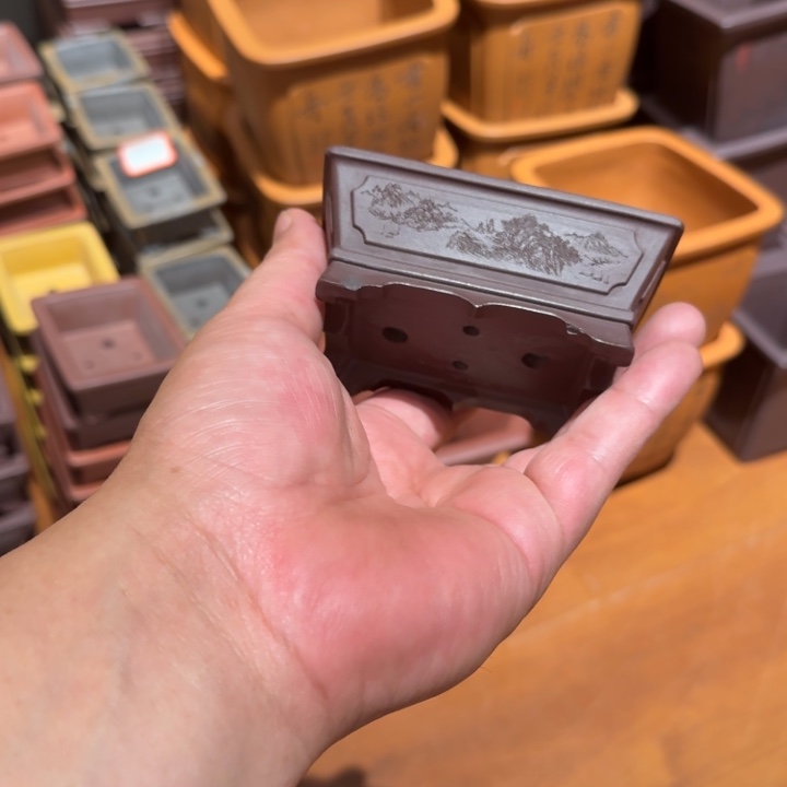 紫砂花盆原矿紫泥