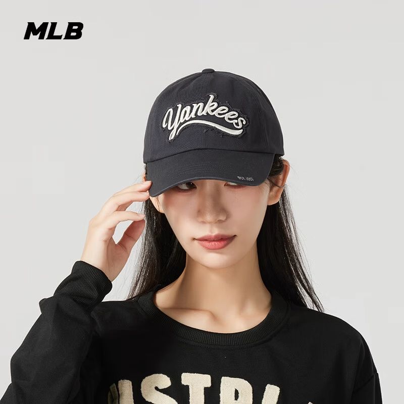 MLB帽子男女25春季新款户外旅游出行运动潮流情侣休闲帽专柜正品