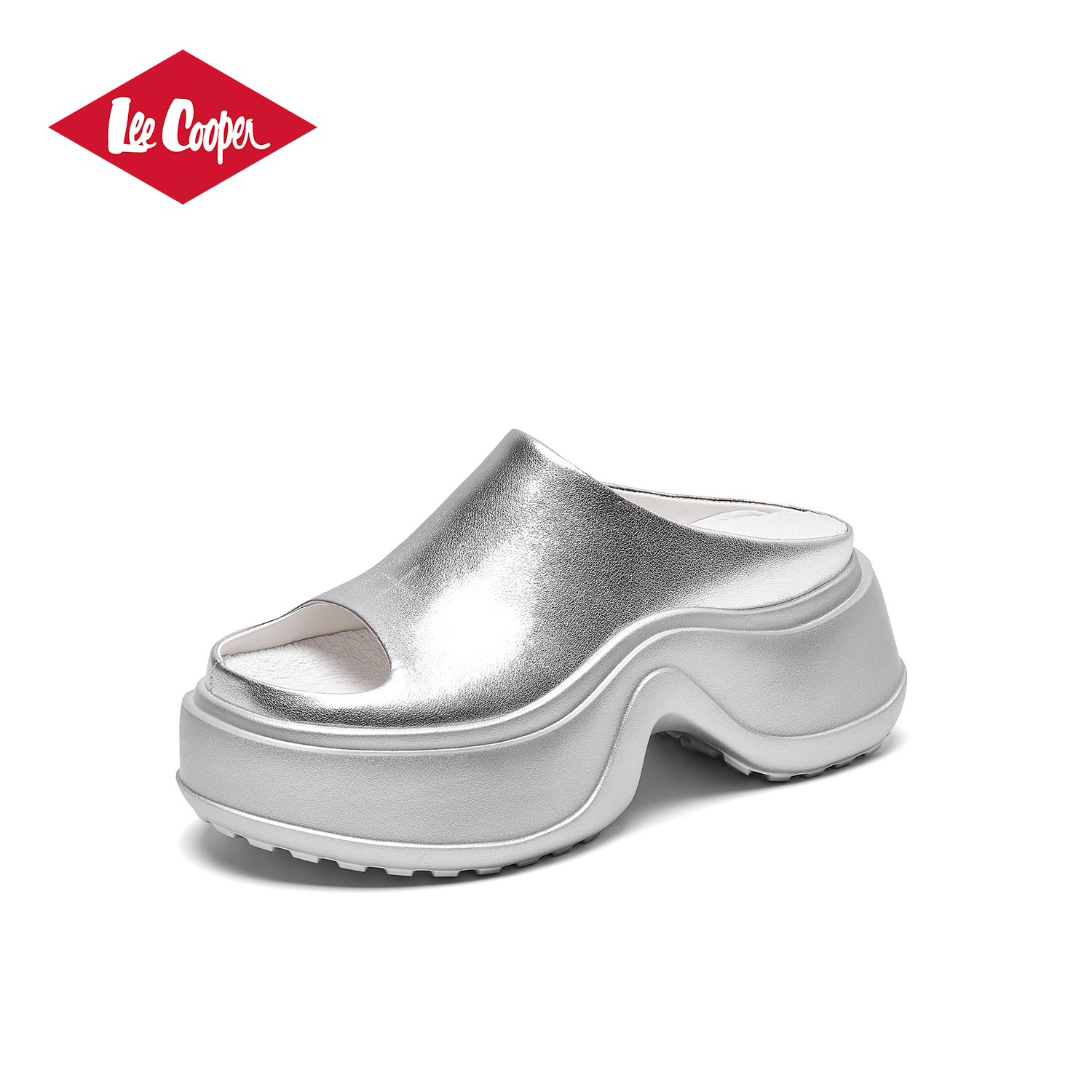【7CM增高】LEE COOPER露趾外穿拖鞋女2025夏款懒人凉鞋小个子凉拖