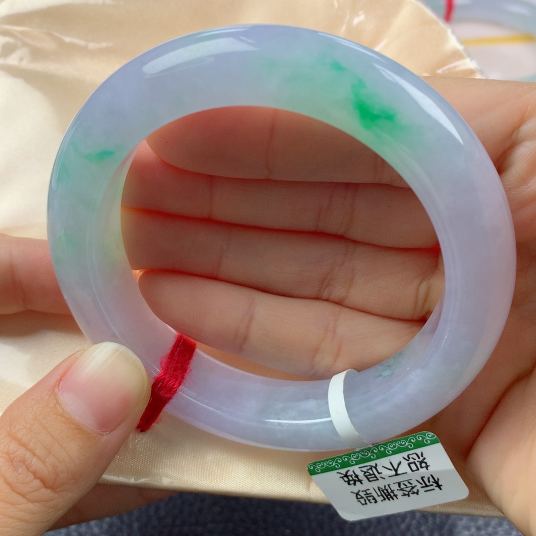 未镶嵌手镯翡翠缅甸天然翡翠A货55正