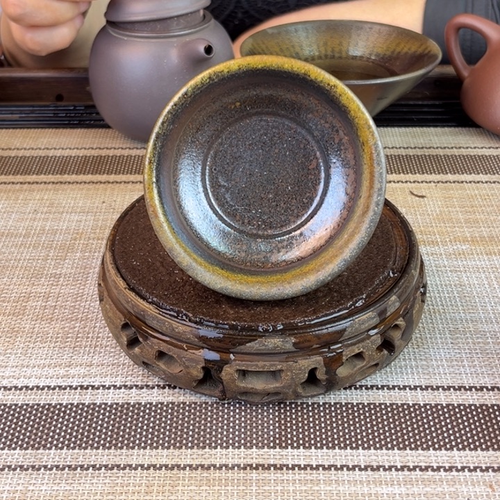 茶壶紫砂底槽清柴烧120cc