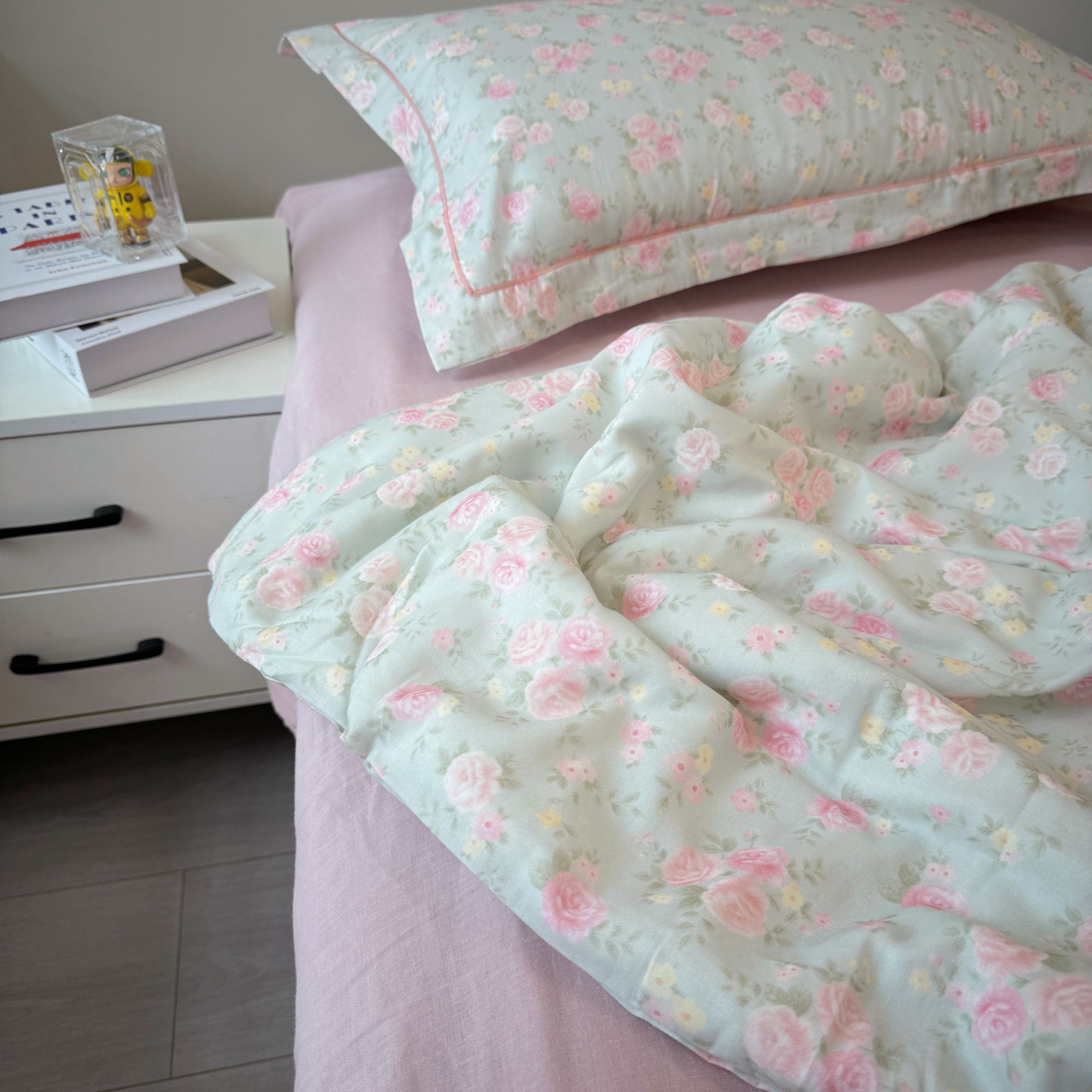 【加大款】A类母婴级全棉双层纱四件套 全棉套件柔软亲肤可机洗~