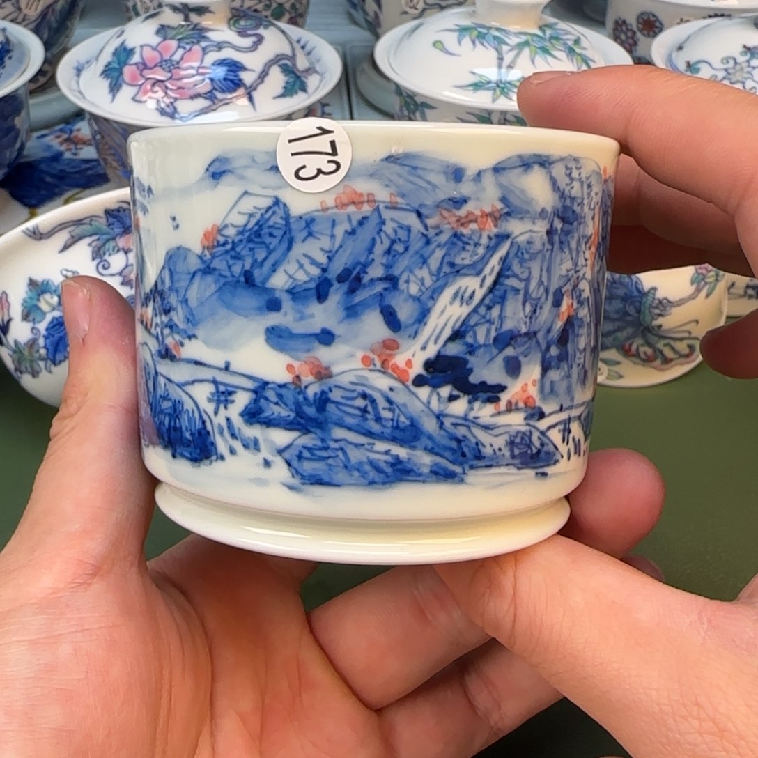 彦祖纯手工手绘茶具173