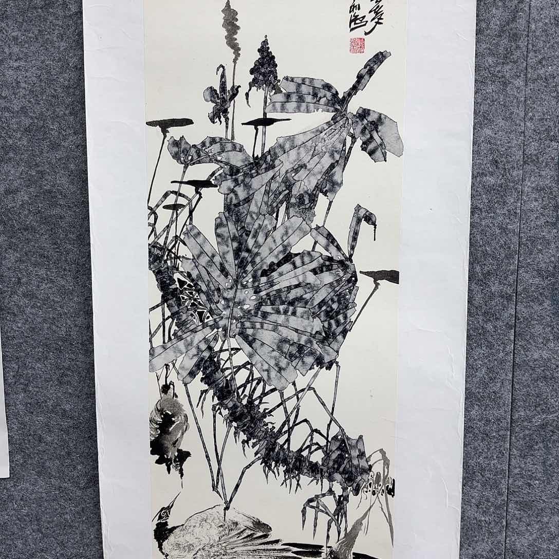 国画艺术家真人手绘