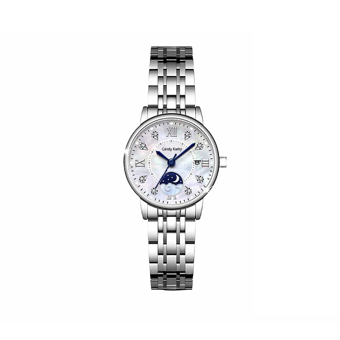 Candy Kathy【官方正版】ck-1020月落星辰新款气质镶钻女士腕表d