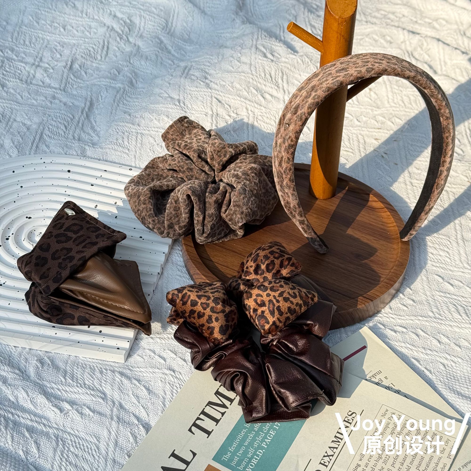 【野径奇语】时尚野性豹纹韩式个性款原创设计百搭瑞丽风头饰气质