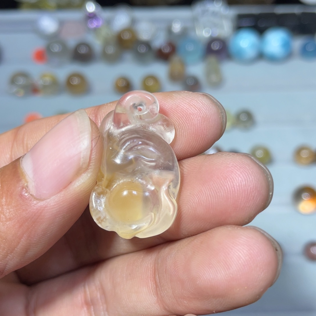 水晶吊坠(不含链)未镶嵌