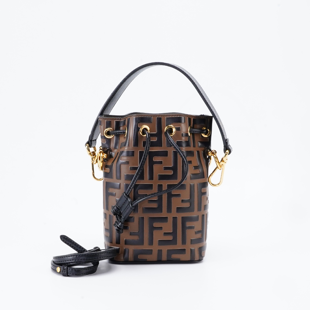 95新 FENDI/芬迪 【总仓】抽绳水桶包小号/BG22014251