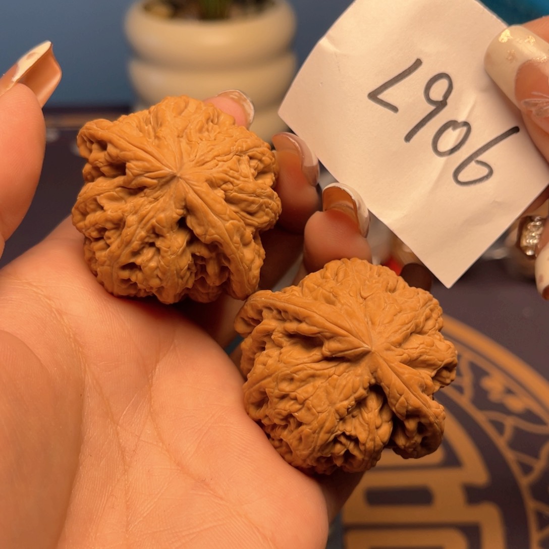 文玩核桃把件粗筋46