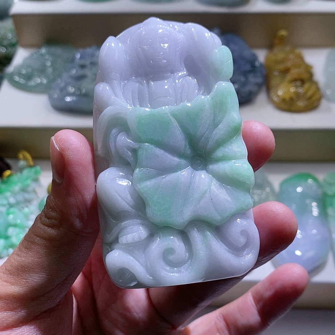 【闪购商品】翡翠颈饰未镶嵌观音