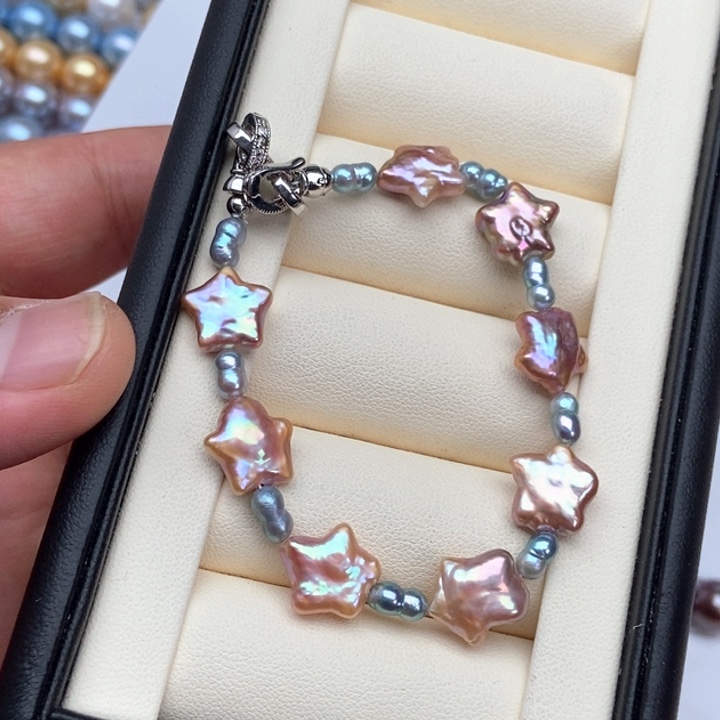 颈饰银S925镶嵌淡水珍珠