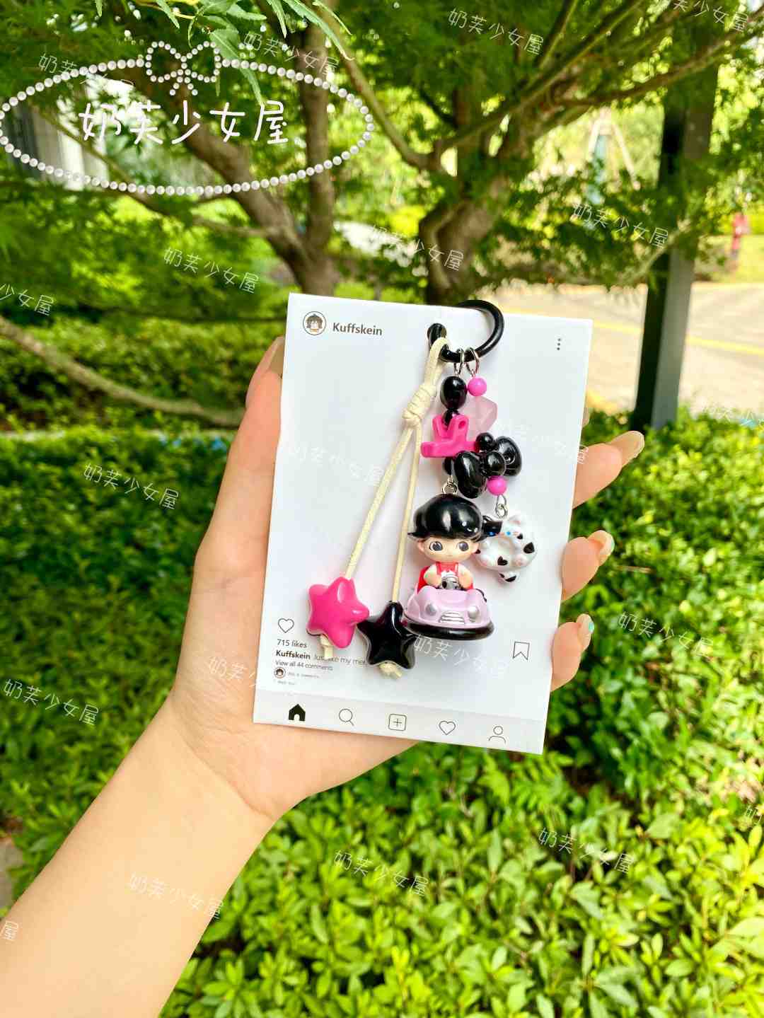 【先拍先选】创意手工手机链萌粒改娃DIY 默认微瑕介意勿拍