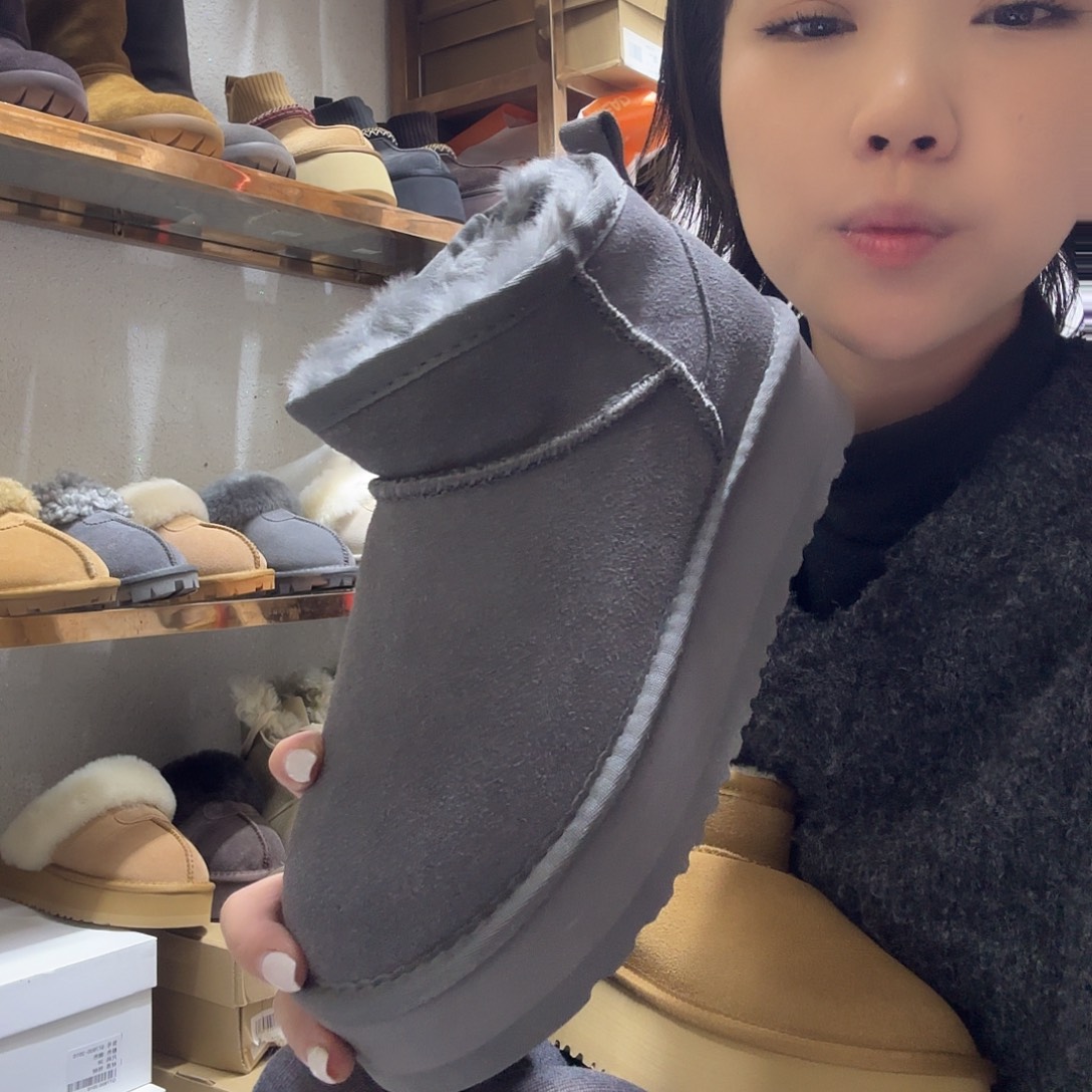 40码灰色雪地靴大棉