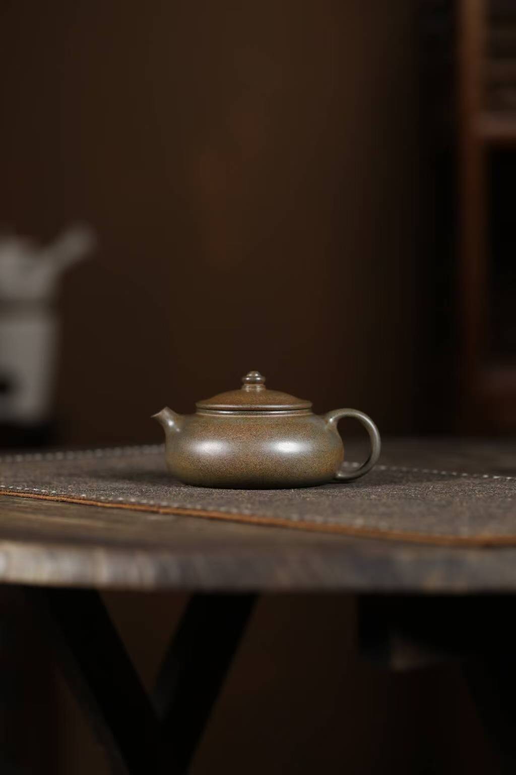 HB正宗宜兴原矿高温龙背青光素寒江孤影壶高档泡茶壶茶具礼品