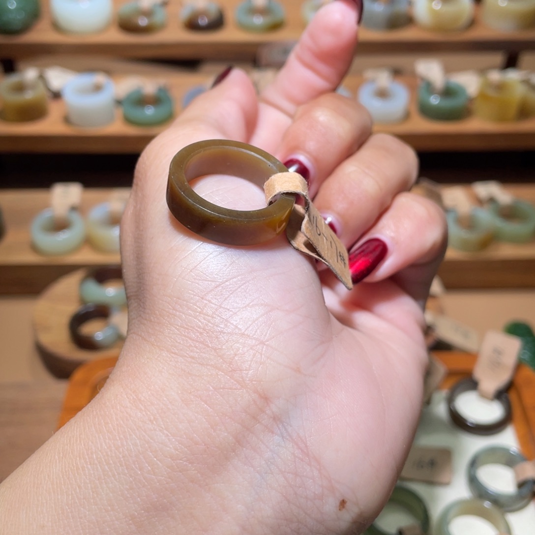 和田玉戒指未镶嵌D***C17.7