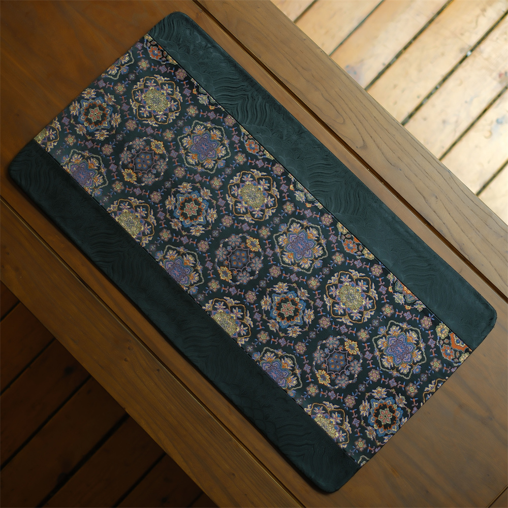 问春风【大唐宝相】拼接新中式手工耐用茶桌垫布隔热家用茶席65*35