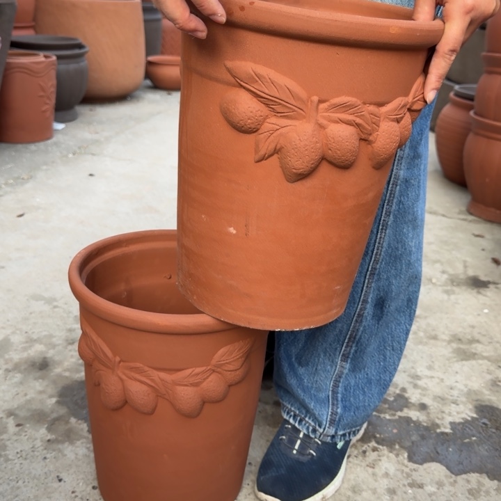 花盆紫砂口25高31宜兴紫砂（2个） 