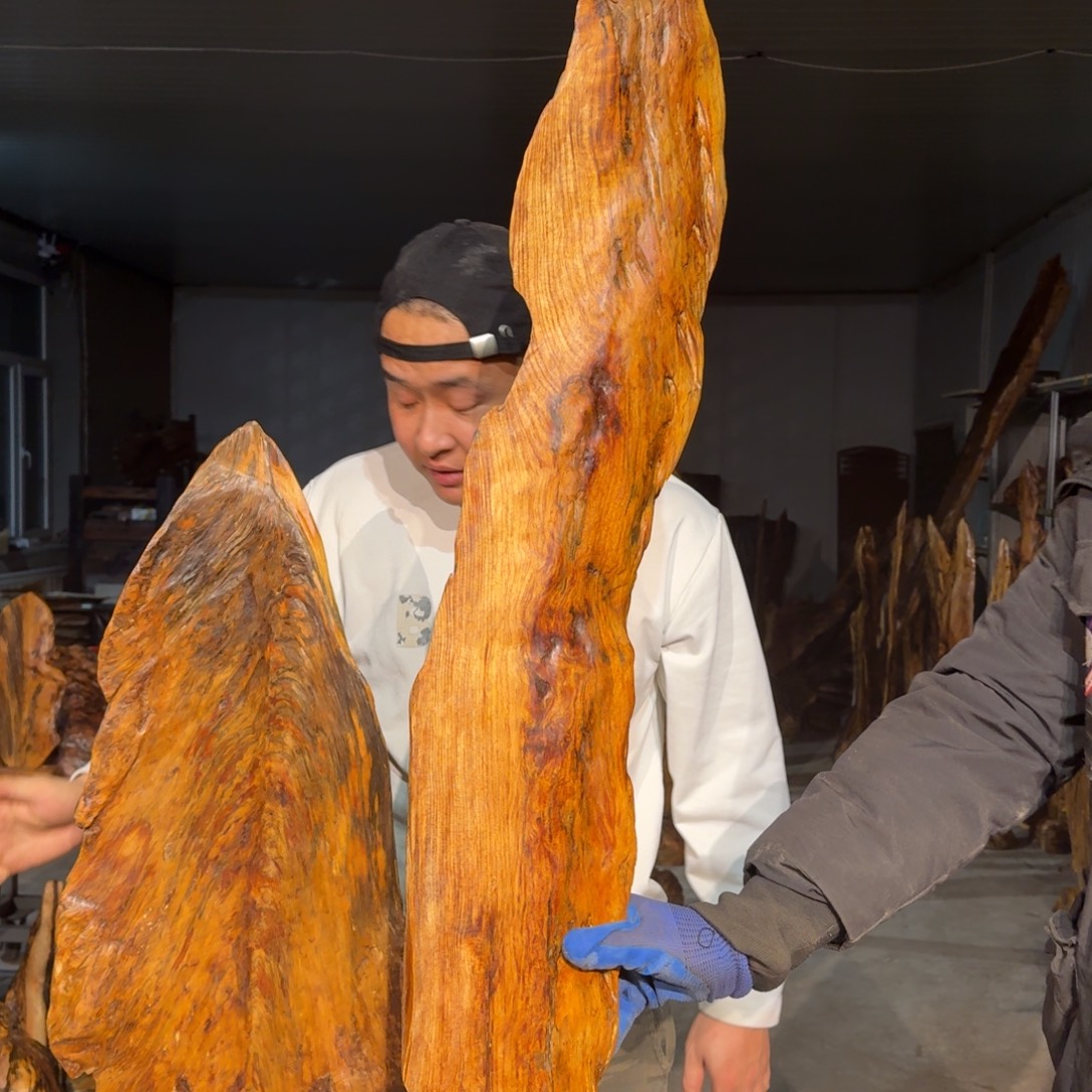 江***风木佳友琥珀木摆件12