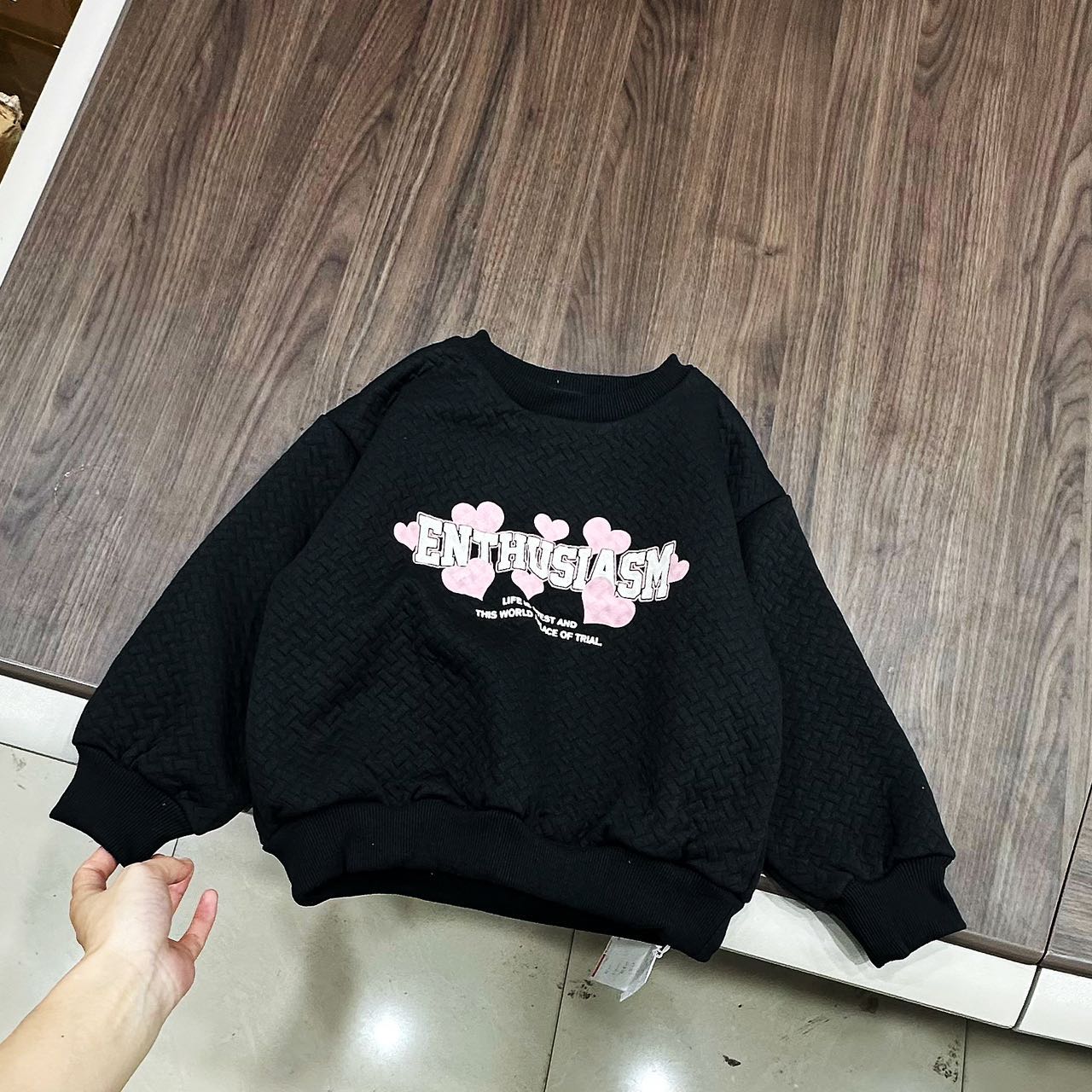 408高端专享秋冬季加绒卫衣黑色