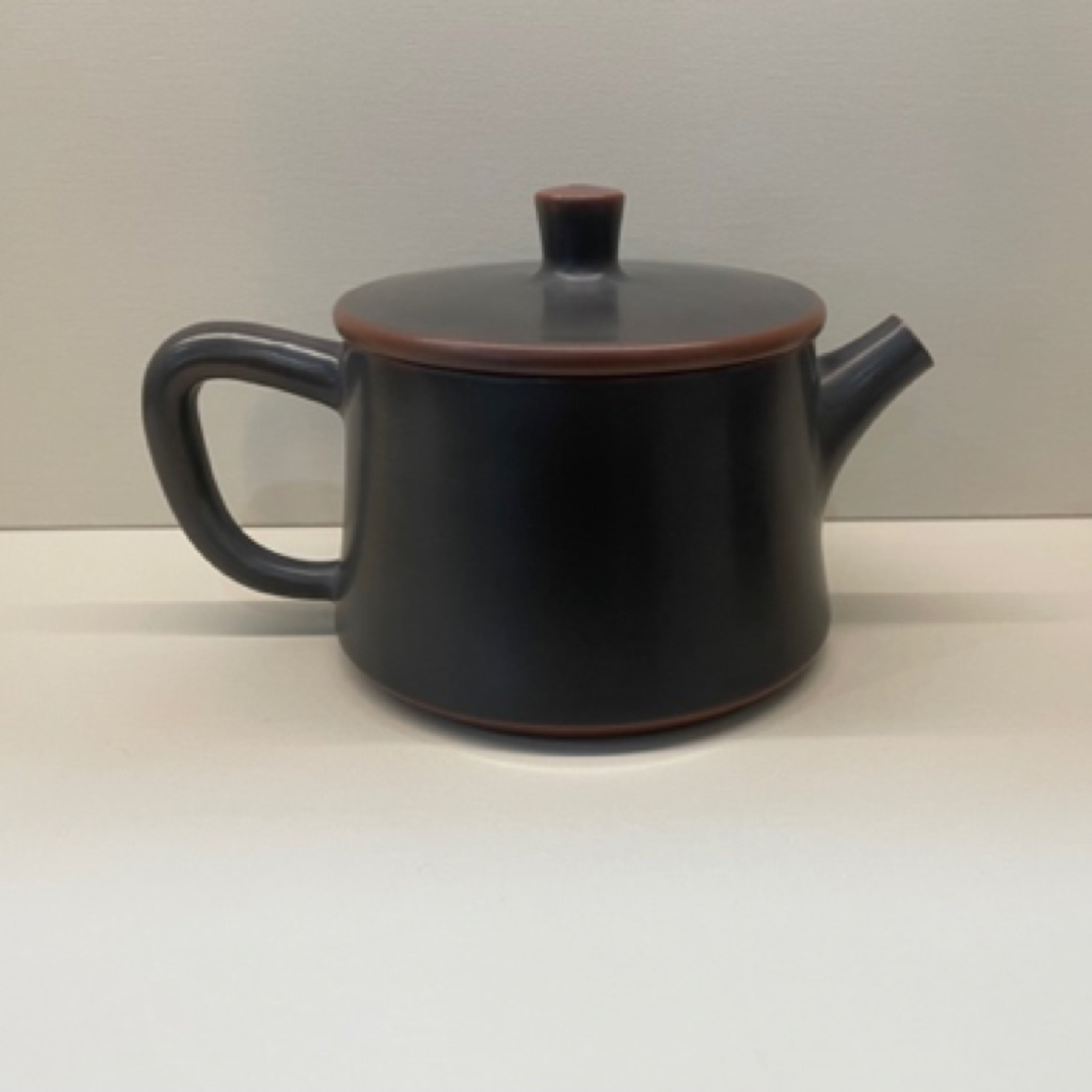 广西钦州坭兴陶  宽口大桶金壶250cc左右纯手工 赠送一个杯子