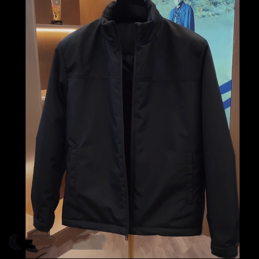 冬季户外男士时尚休闲立领棉衣纯色百搭男士通勤棉服修身显瘦外套