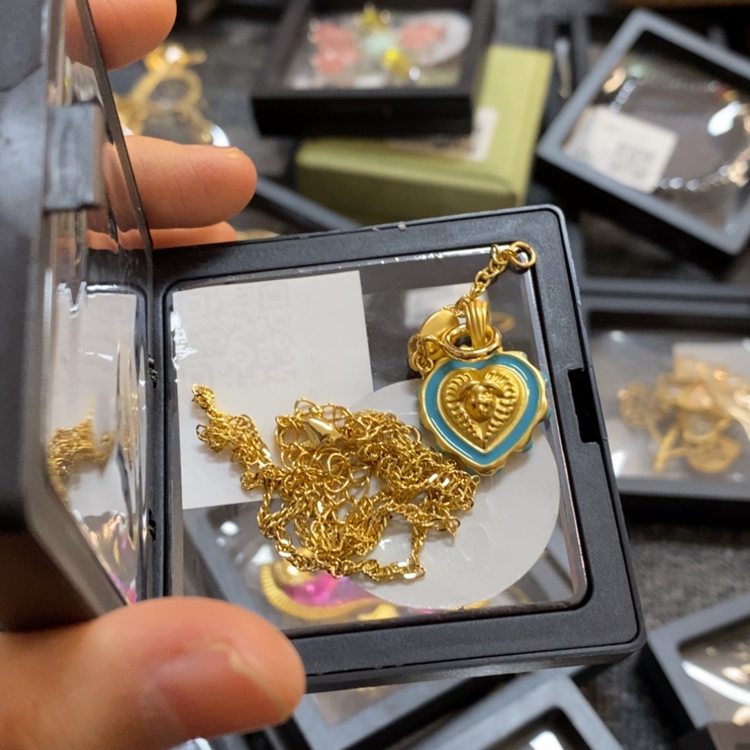 琉璃铜合金合金绿爱心