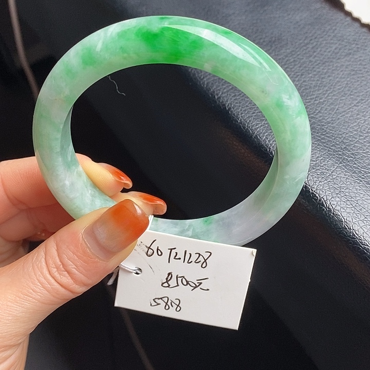 未镶嵌手镯翡翠58+正圈18