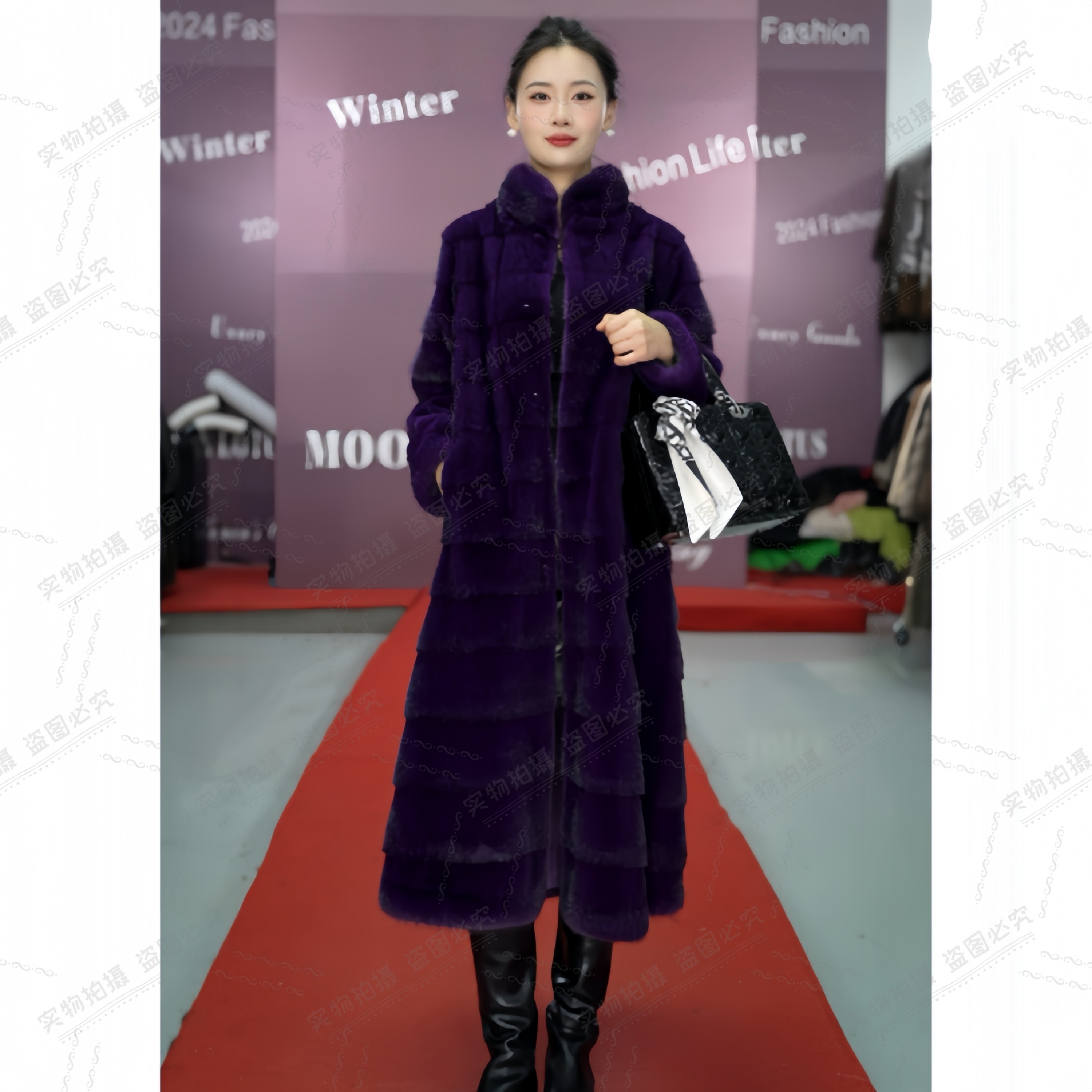 【步步高皮草】89016  冬日暖意  温度与风度并存的冬季气质外套