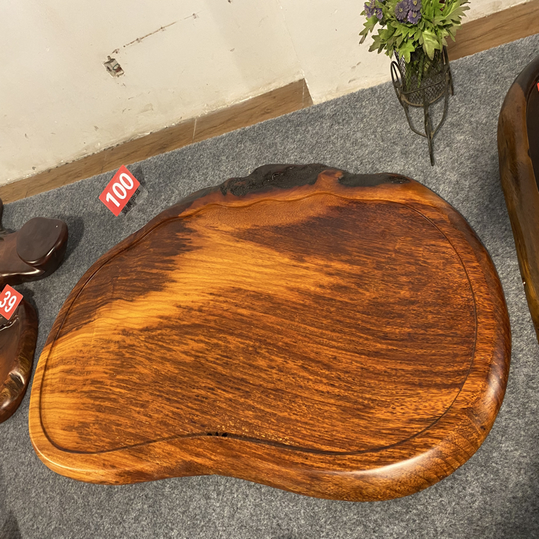 老挝花梨木随行简约款茶盘90*50*4
