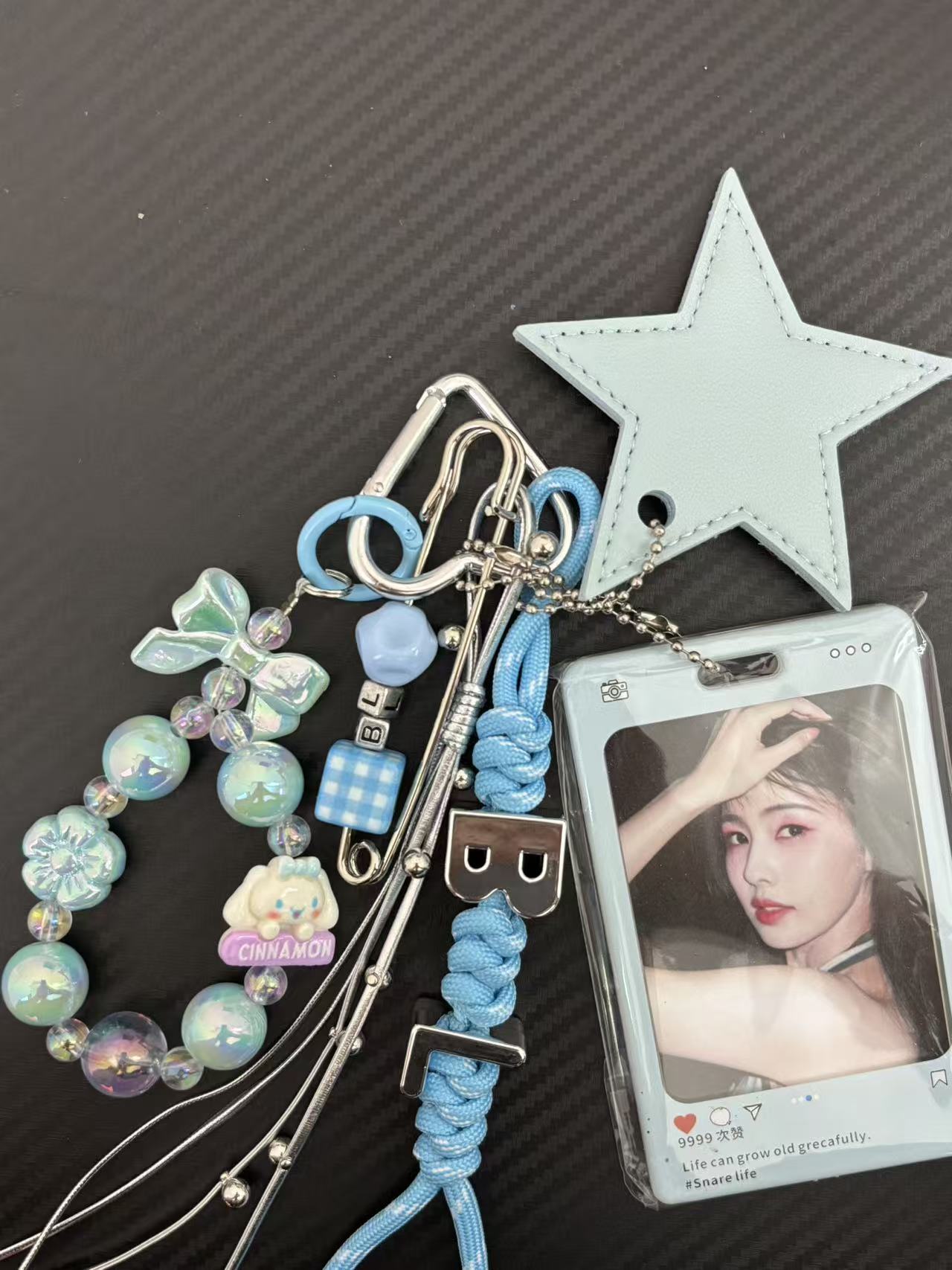 【组合】拍立得小卡应援miu系包挂纯手工DIY适合挂书包