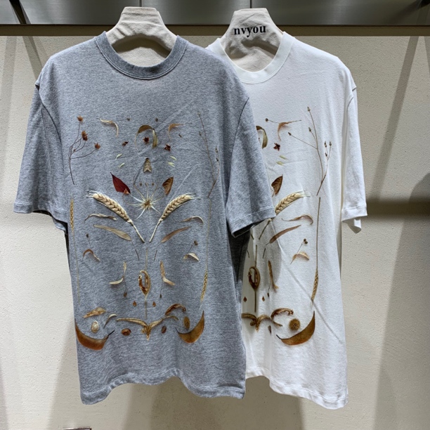 有尾｜新款麦穗版画短袖T恤1125403