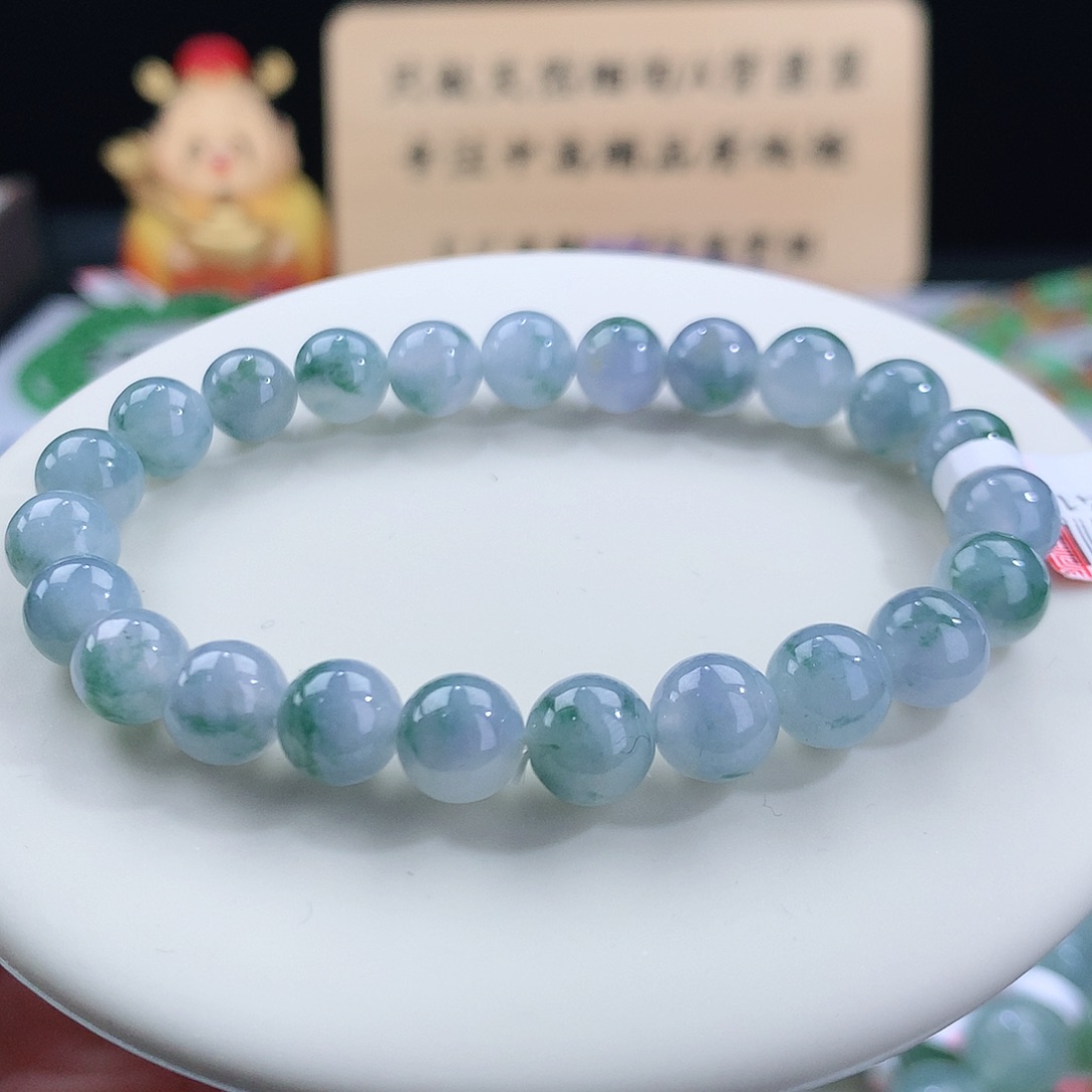翡翠手链未镶嵌卡7.7