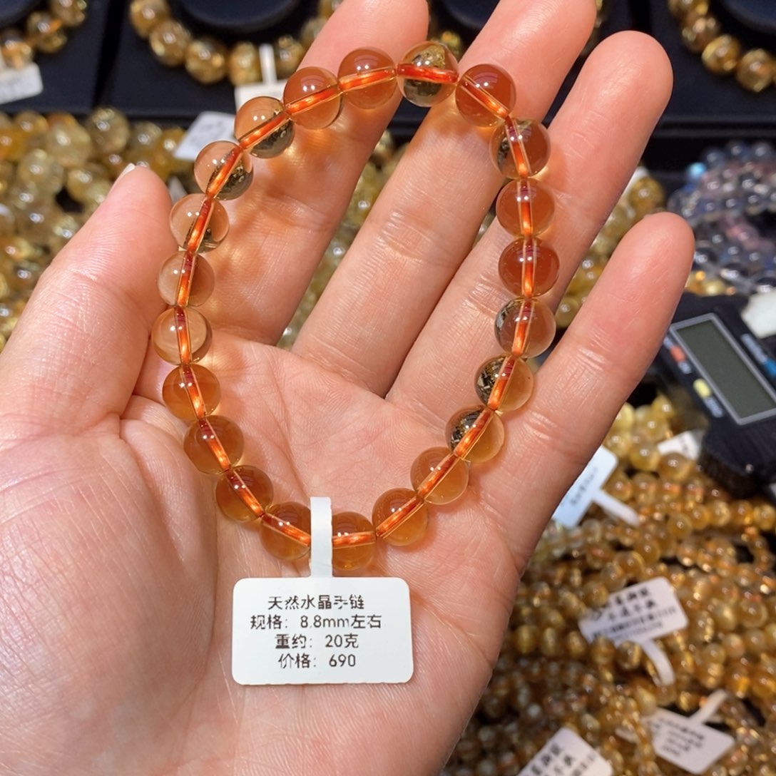 水晶手链未镶嵌椰*冰手链8.8mm