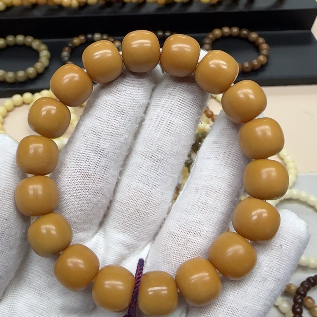 手串菩提根/象牙果12*13 微瑕 11年