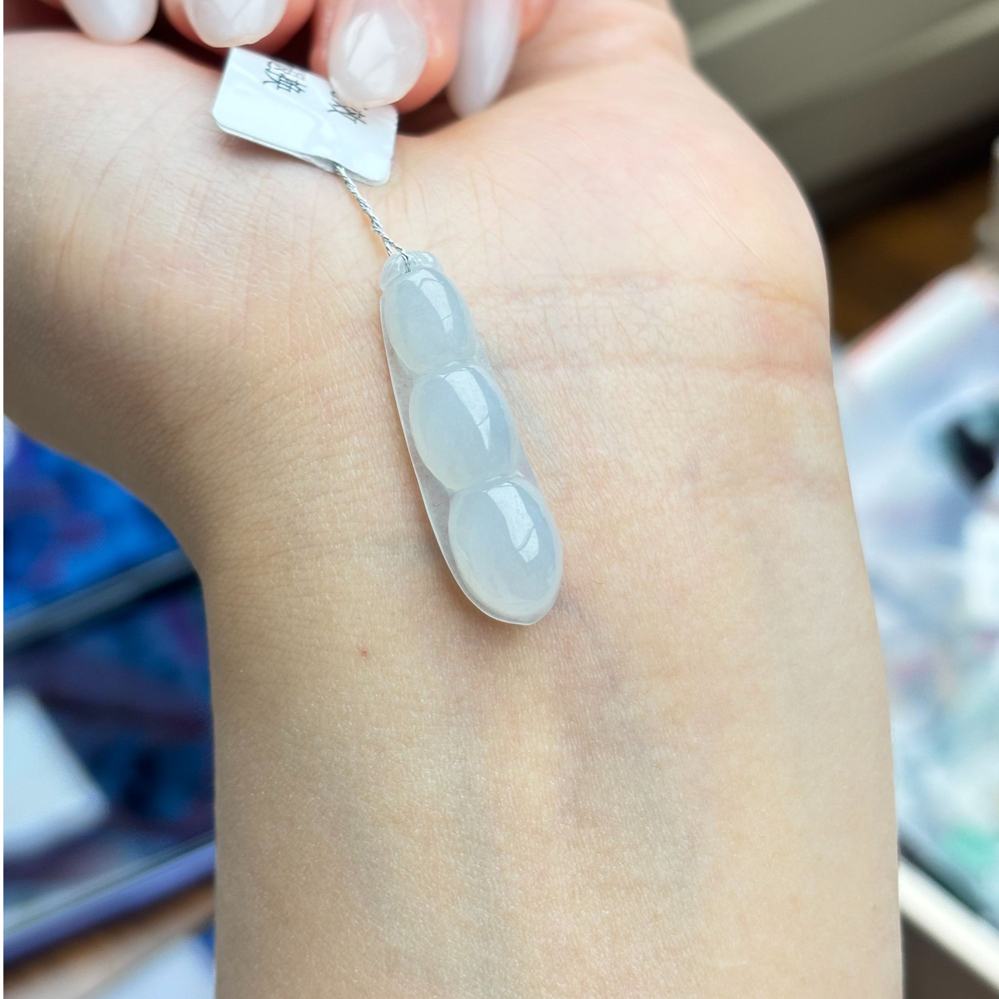 天然缅甸A货翡翠豆子