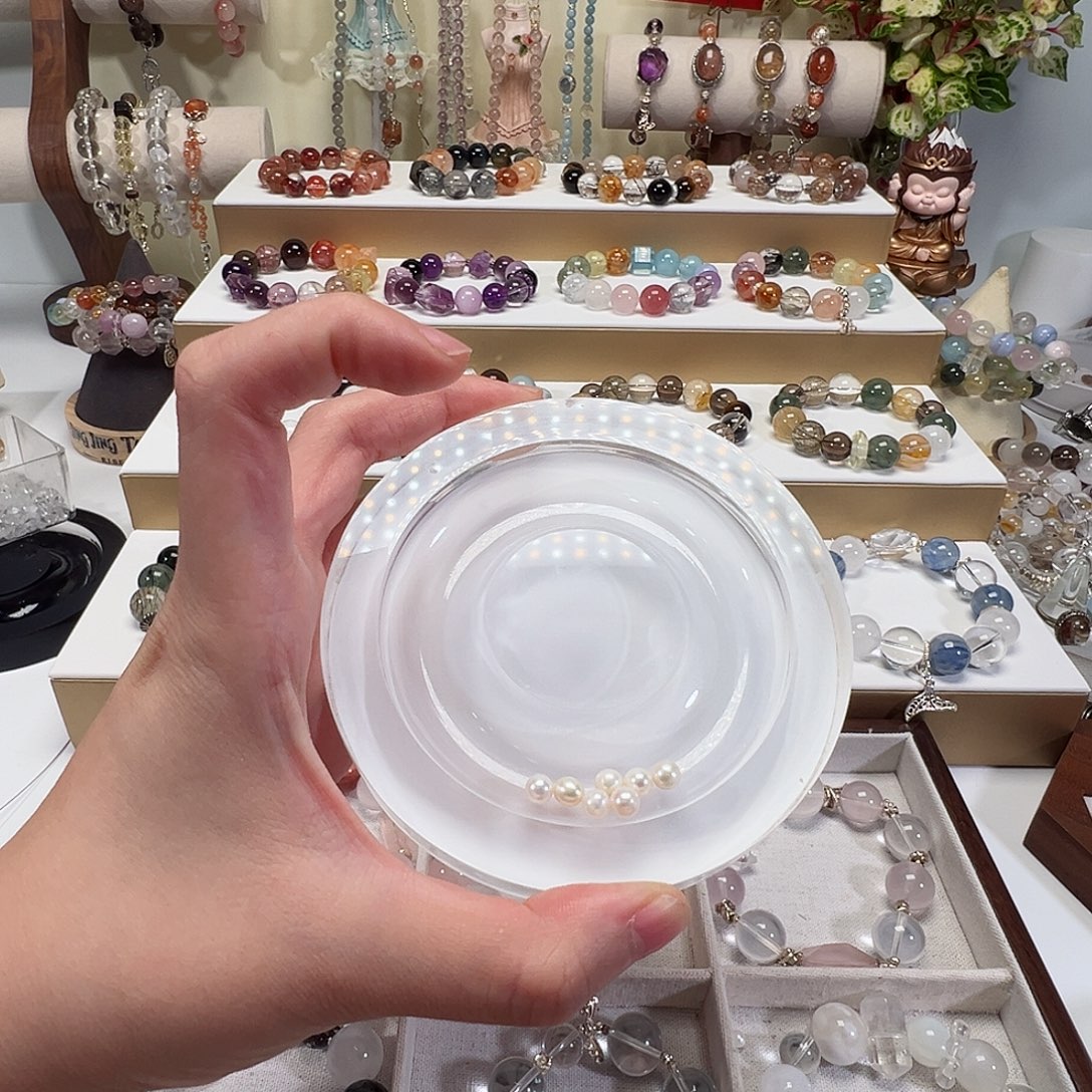 烟晶手链未镶嵌单珠