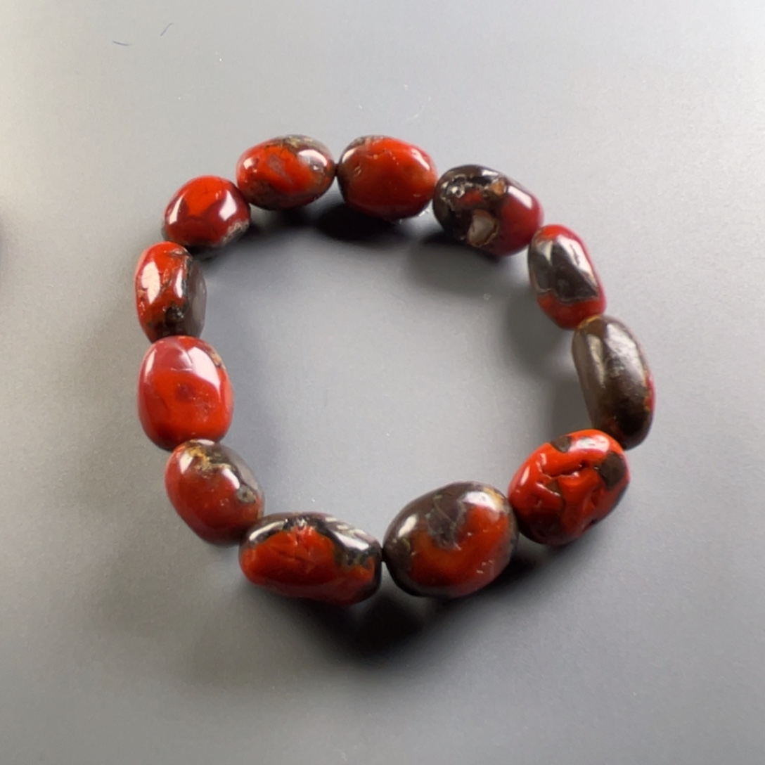 南红玛瑙天然原矿杨柳阿东寨老南红随形单圈未镶嵌