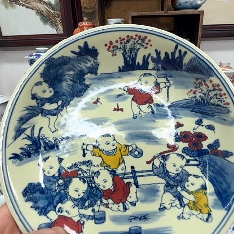 盘王*良景德镇陶瓷盘子
