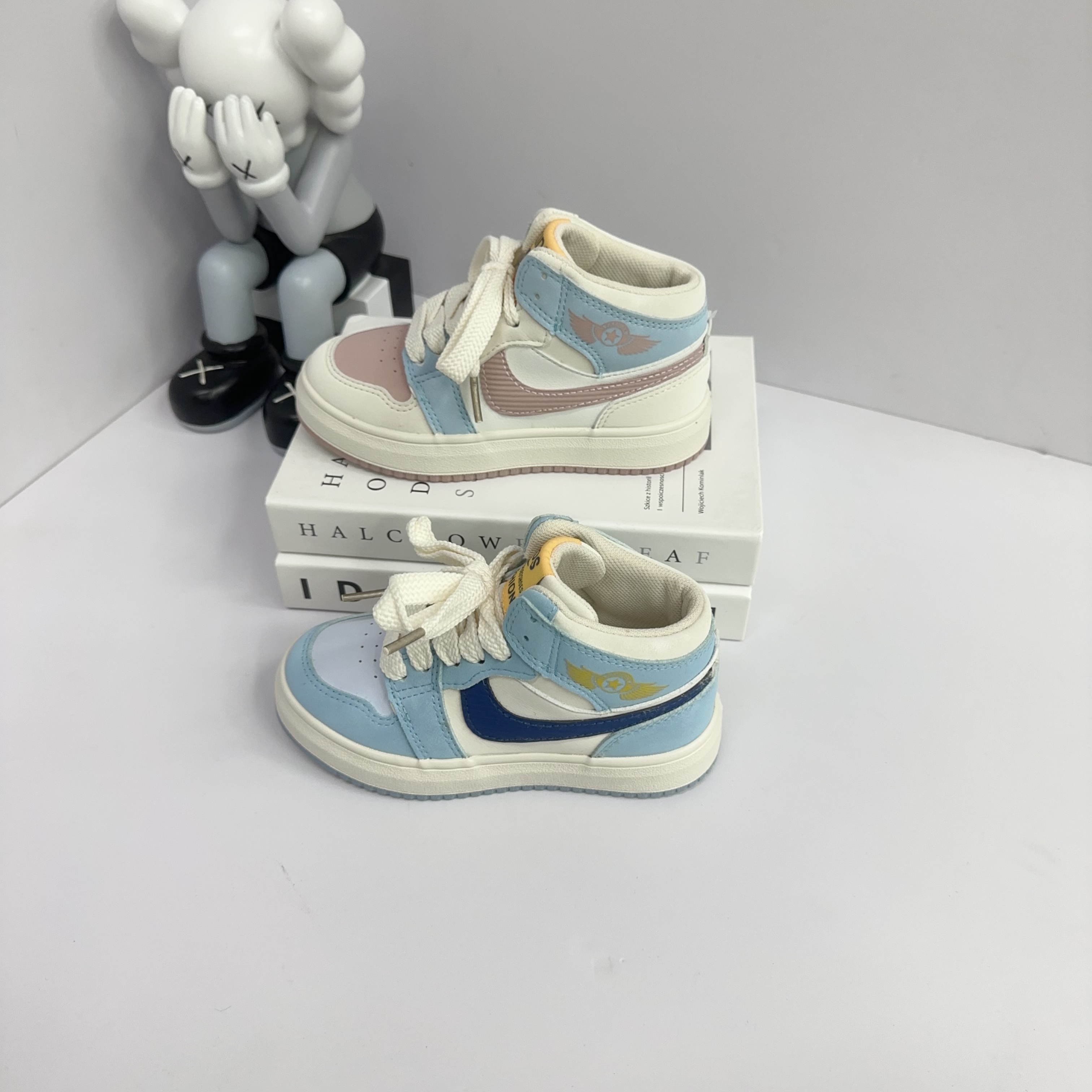 3389儿童高帮日常休闲防滑女休闲板鞋潮流软底百搭休闲鞋