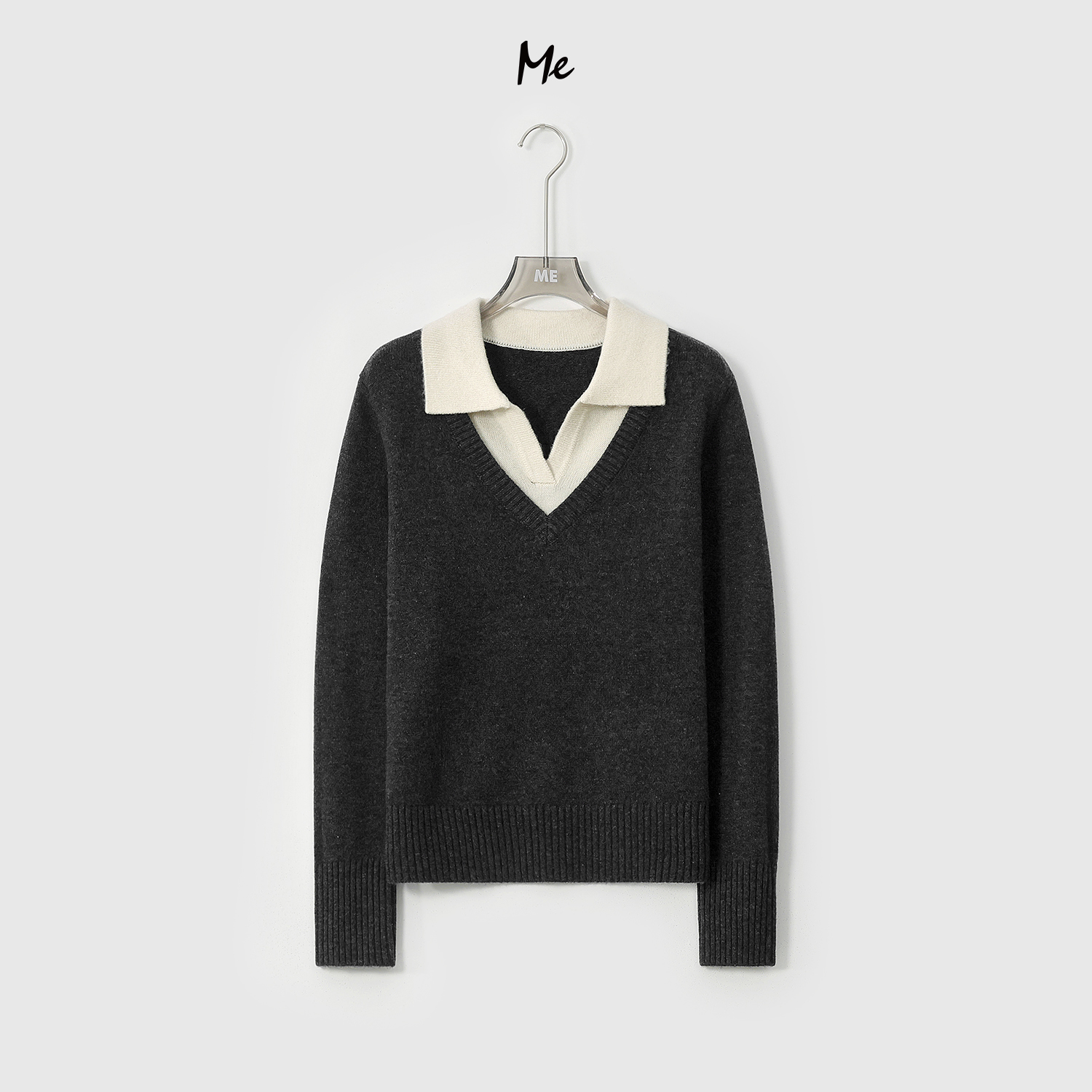 ME【MM100%绵羊毛诺贝尔】超细美利奴绵羊毛绵柔亲肤毛衣MESA4228