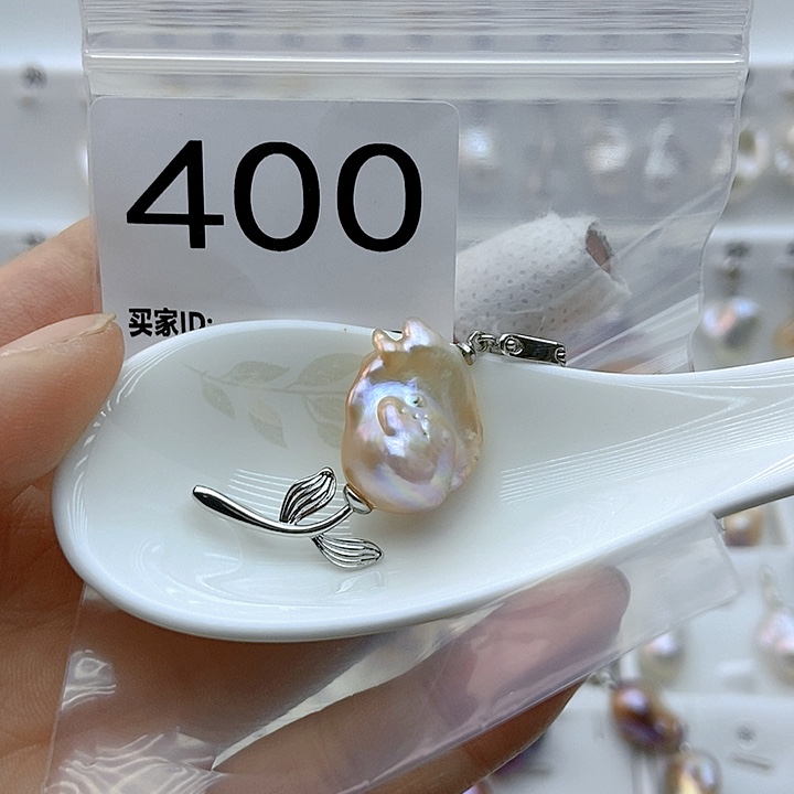 淡水珍珠颈饰银S925镶嵌