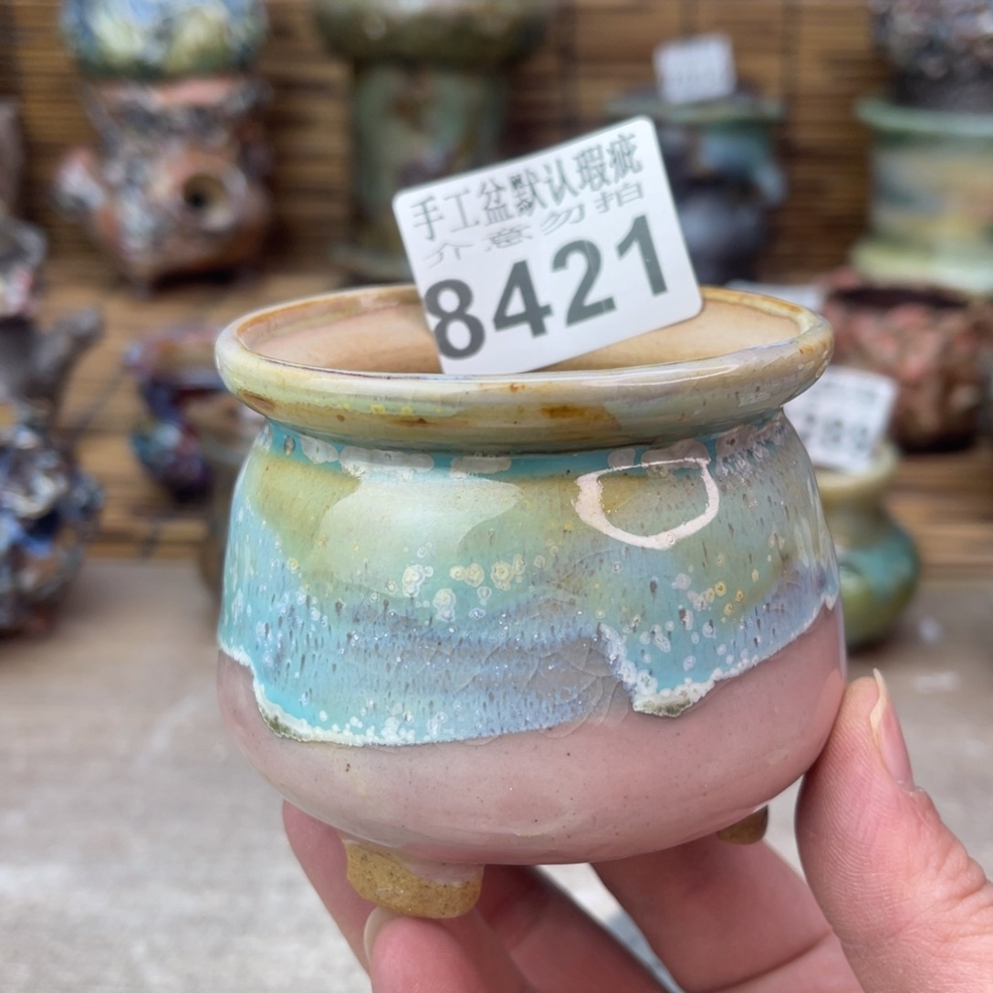 手工花盆默认瑕疵完美者勿拍