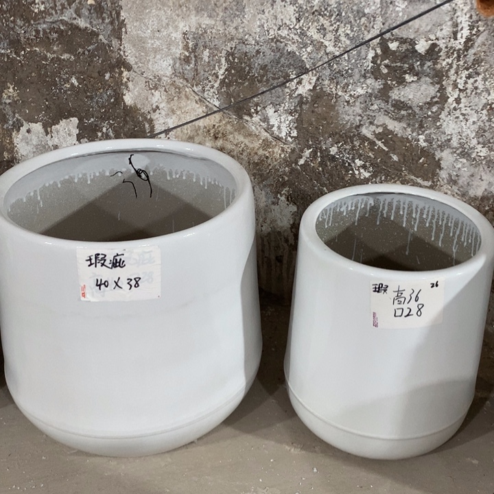 【闪购商品】高温陶瓷花盆默认瑕疵