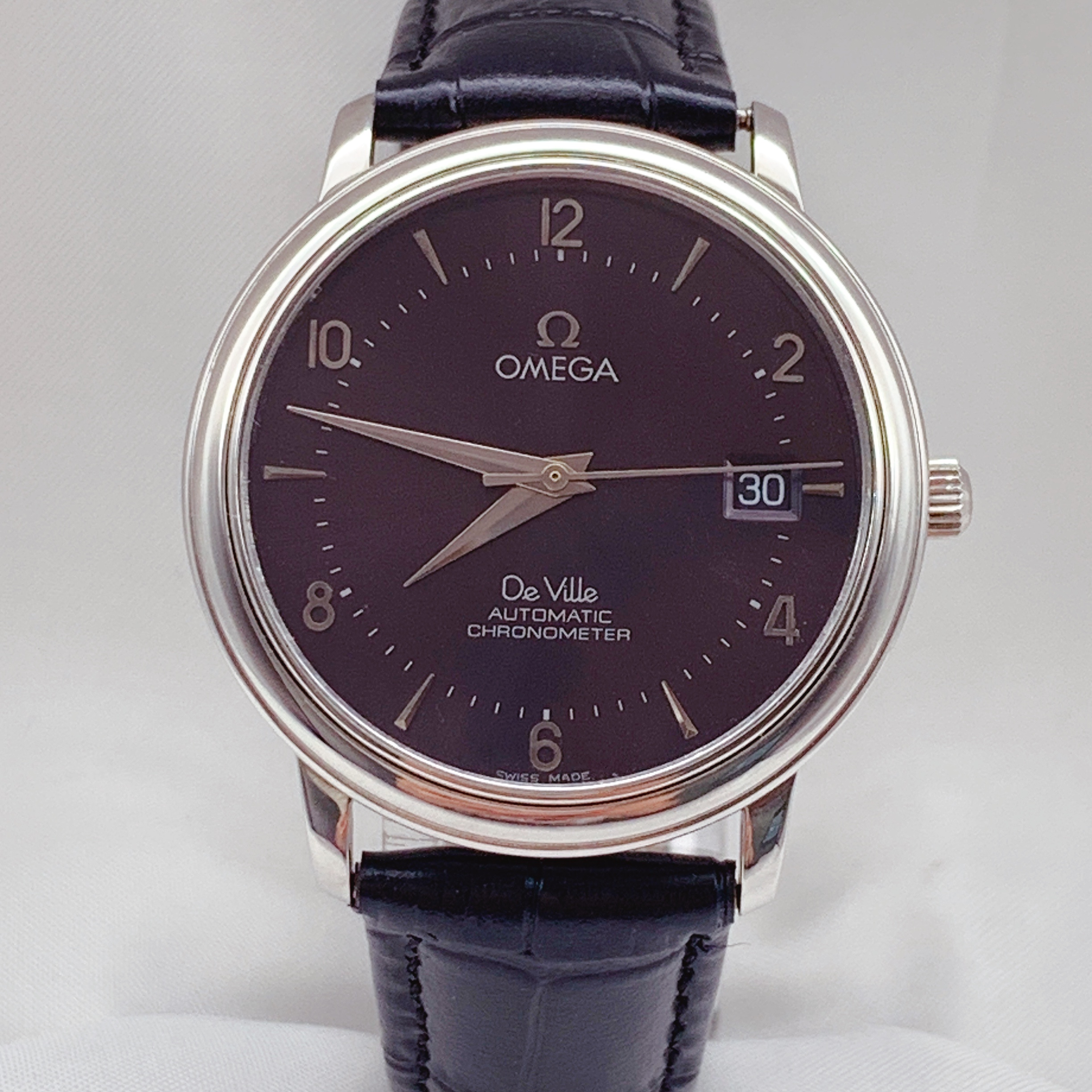 95新 Omega/欧米茄 碟飞系列/黑盘/自动机械36.5mm简约经典