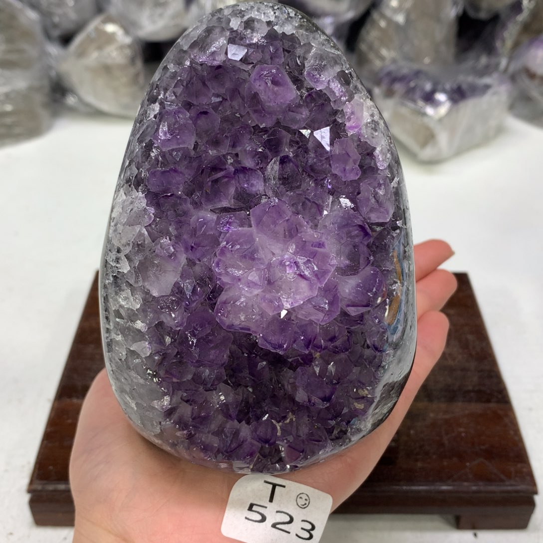 紫晶摆件未镶嵌水晶