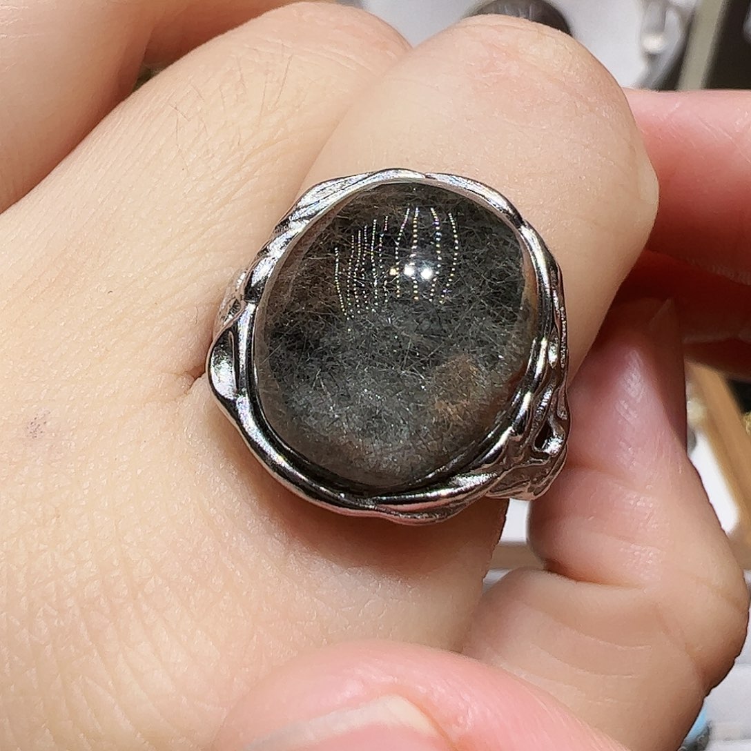 银S925镶嵌珠宝半成品水晶